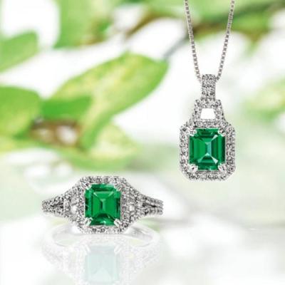 ふるさと納税 京都市 【高島屋選定品】<京セラ>クレサンベール<エメラルド/ダイヤモンド/プラチナ>PT900 |  | 03