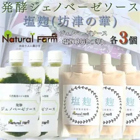 発酵ジェノベーゼソース＆塩麹　各3パックセット B5-12【配送不可地域：離島】【1619070】