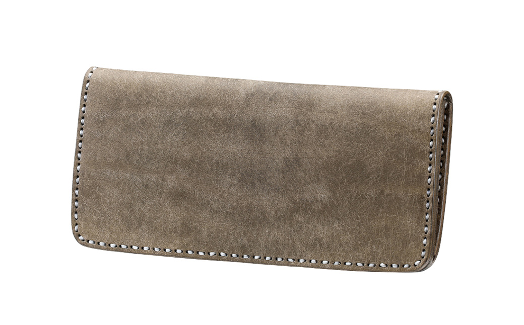 豊岡財布 haaki Leather ロングウォレット HLW305 / グリージオ / 長財布 薄型 財布 サイフ ブランド 小銭入れなし 牛皮革 プエブロレザー 革 メンズ レディース ハンドメイ