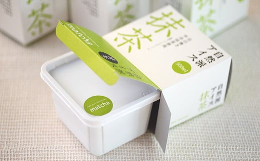 【四国一小さなまちのアイス屋さん】≪松崎冷菓≫自然派アイス 抹茶500ml セット 4個 2000ml 2l スイーツ デザート アイスクリーム おすすめ 美味しい 高知県 田野町