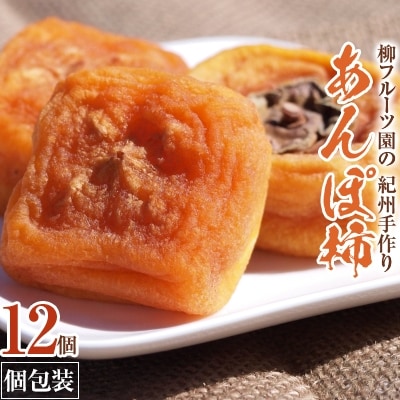 あんぽ柿【先行受付】柳フルーツ園「紀州手作り あんぽ柿」(12個入り 個包装)フルーツギフト【配送不可地域：離島】