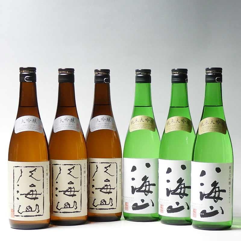 日本酒 八海山 大吟醸・純米大吟醸 720ml×6本セット
