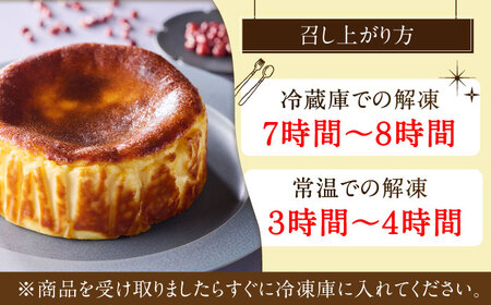 【自社累計販売個数20万個突破！】バスクチーズケーキ【プレーン×あんこ味】 4号（12cm）/ バスチー チーズケーキ あんこ 小豆 スイーツ 和 濃厚 お祝い / 佐賀県 / 株式会社ユニコ [41