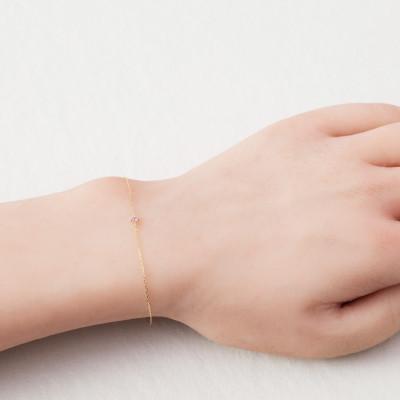 ふるさと納税 大津市 【K10 タンザナイトブレスレット】12月誕生石 毎日輝く天然石ジュエリー 10金 イエローゴールド |  | 01