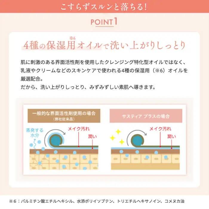 【2本入】サスティア プラス クレンジングジェル 糸島市 / 株式会社ピュール メイク落とし 化粧落とし [AZA196]