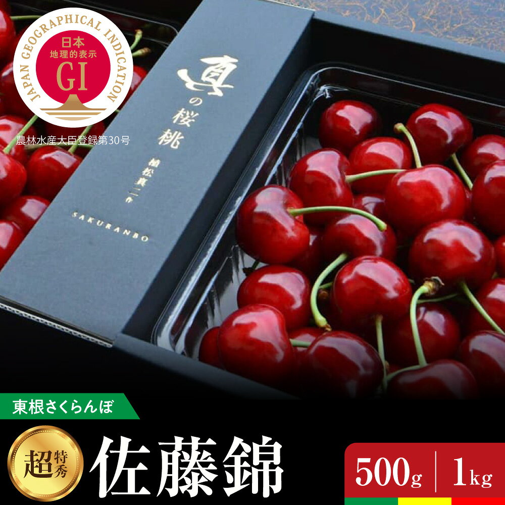 【ふるさと納税】【 2027年産 先行予約 】さくらんぼ 真の桜桃 佐藤錦 ( 選べる内容量 : 500g / 1kg ) 超特秀サクランボ フルーツ 果物 くだもの 小分け 箱入り 化粧箱 お取り寄せ グルメ ご当地 特産 産地 直送 送料無料 期間限定 大容量 冷蔵配送 山形県 東根市