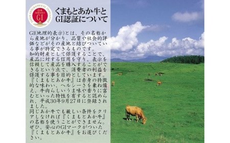 熊本県産 GI認証取得 くまもとあか牛 肩バラスライス 合計600g