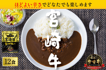 【カレー】 カレー レトルト 宮崎牛カレー 160g 12食 セット