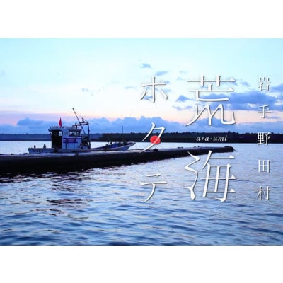 【数量限定～12/31まで受付!】岩手 野田村 荒海ホタテ 1kg(8～10枚入り)殻付き ヘラ付き【配送不可地域：離島・北海道・沖縄県・関東・信越、北陸・東海・近畿・中国・四国・九州】