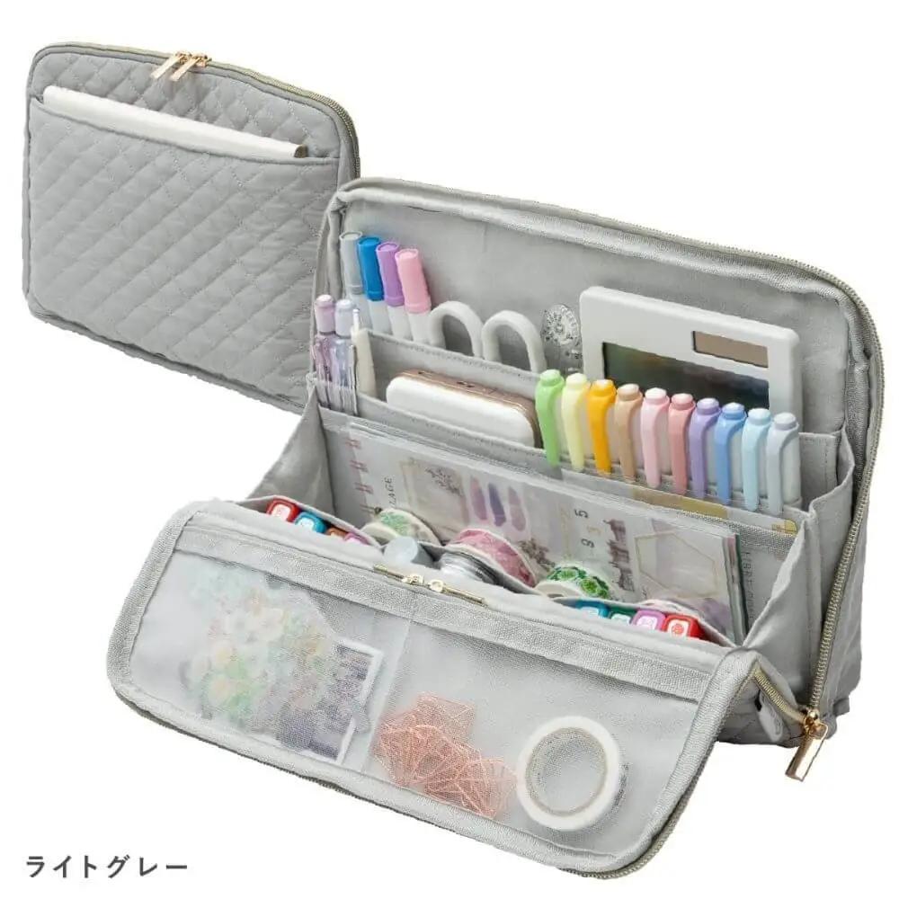 Y-Style 手帳が入るペンケース Lサイズ【ライトグレー】