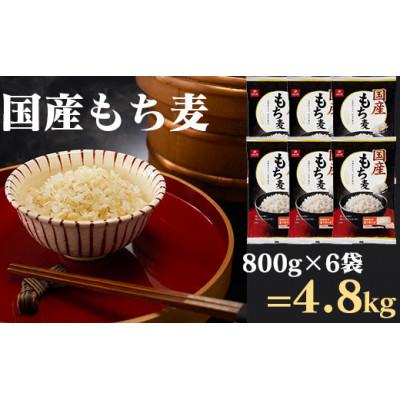 ふるさと納税 富士川町 国産もち麦 計4800g 日本国内産