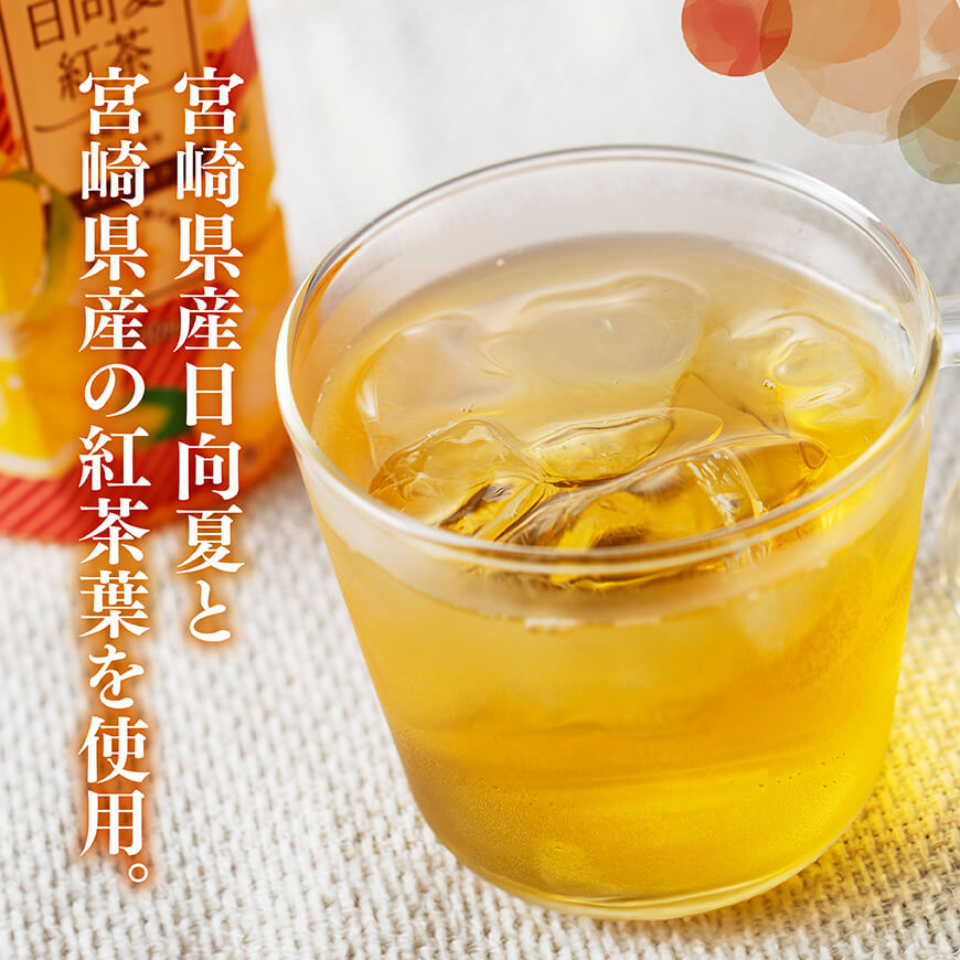 サンA 日向夏 紅茶 HINATA TEA 500mlＰＥＴ 24本 入り 【飲料 日向夏 紅茶 PET ジュース 長期保存 送料無料】