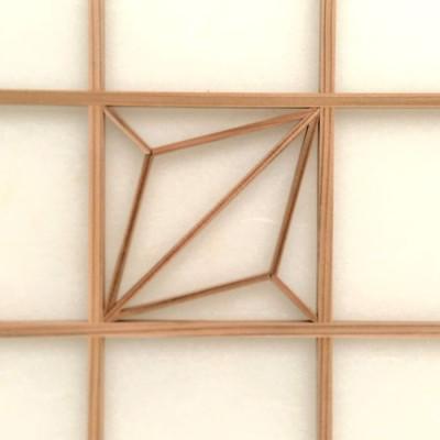 ふるさと納税 加茂市 ムク材　組子アートパネルB　デザイン角1 (1枚) |  | 03