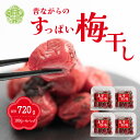 【ふるさと納税】自家製 梅干し 4パック 合計720g (180g×4) 世羅産 大粒 昔ながら すっぱい すっぱい梅 梅 梅干 ウメ しそ梅 うめ漬 赤しそ うめぼし おにぎり お弁当 A035‐03