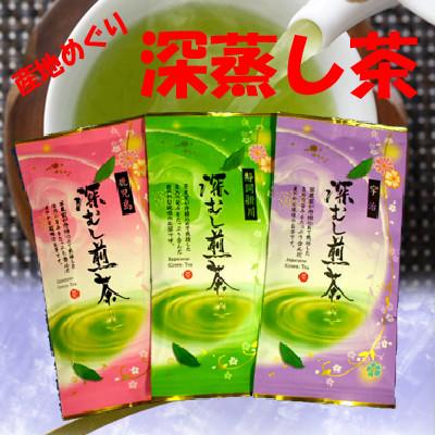ふるさと納税 和泉市 産地めぐり 深蒸し茶 3本セット