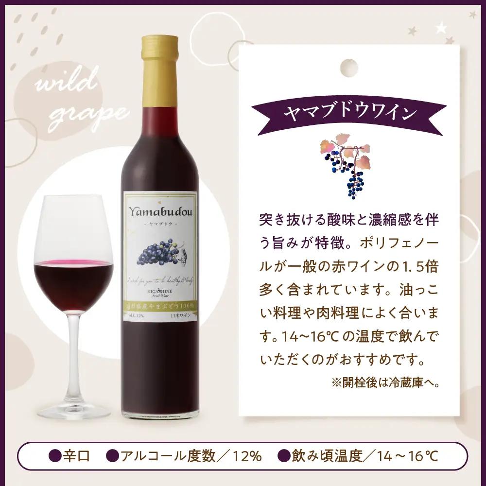 ヤマブドウワイン 500ml×2本セット ワイン ぶどう 山葡萄