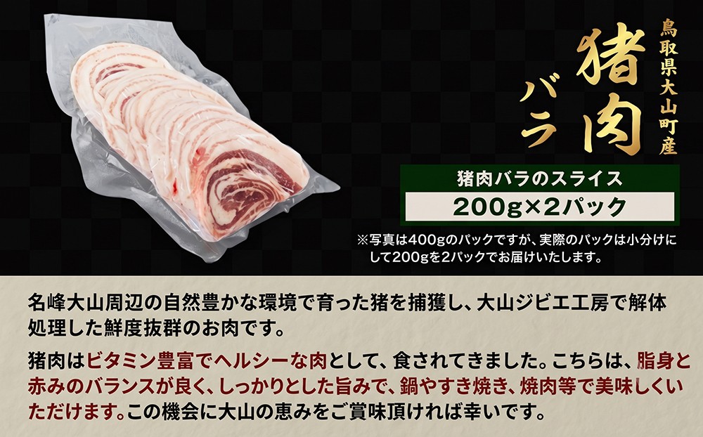 GB-05　猪肉バラ 400g