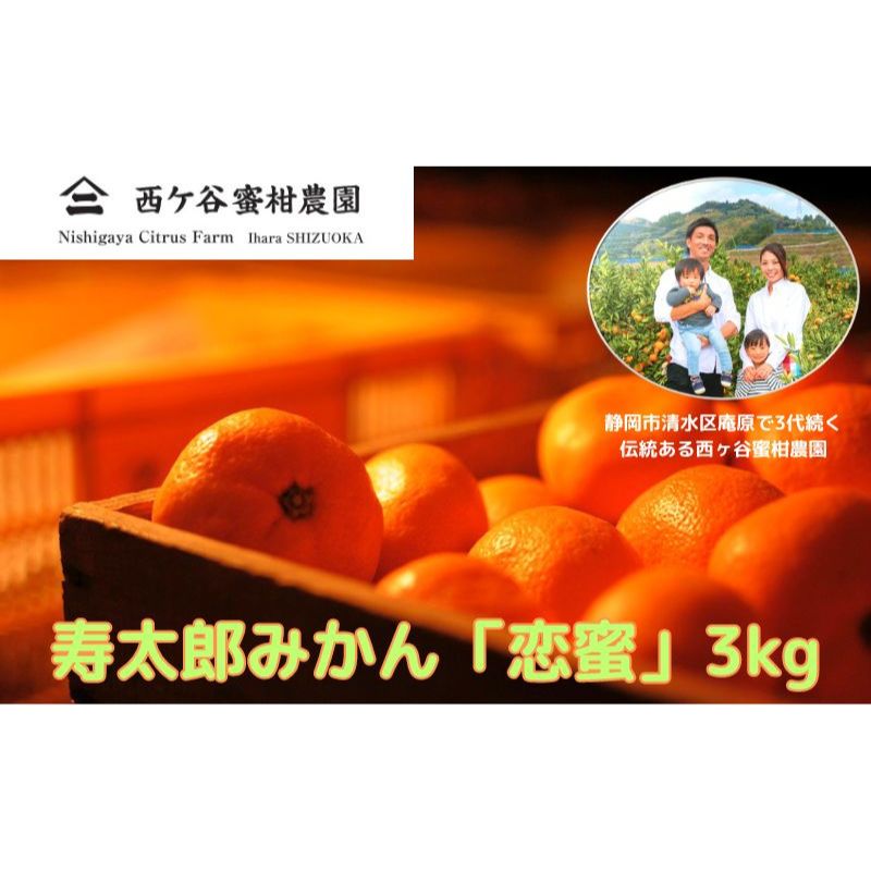 【ふるさと納税】【2026年先行予約】【2026年2月上旬以降順次発送】西ヶ谷蜜柑農園 寿太郎みかん「恋蜜」3kg ミカン 柑橘 フルーツ 果実◆ | 果物 みかん おやつ デザート