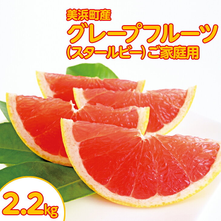 【ふるさと納税】【2027年先行予約】美浜町産グレープフルーツ（スタールビー）ご家庭用　6-8玉（約2.2kg） ※2027年5月上旬～7月下旬頃に順次発送予定 | グレープフルーツ 国産グレープフルーツ スタールビー ルビー 国産 柑橘 果物 フルーツ 家庭用 産地直送 愛知県 美浜町