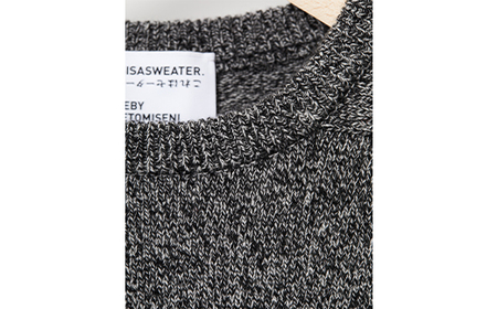 ≪先行予約≫【THISISASWEATER.】A4: A SWEATER IS COLOR.  Black moku ブラック カシミヤセーター 服 洋服 ユニセックス メンズ レディース ブランド 