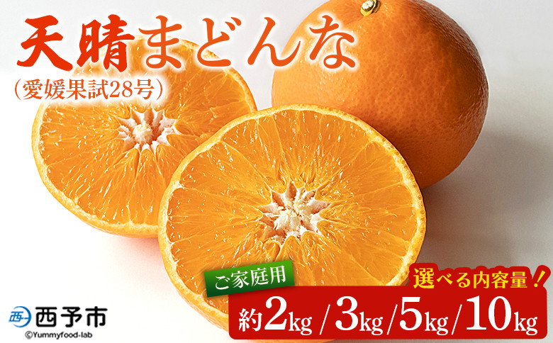 
            紅まどんなと同品種！ 天晴まどんな（愛媛果試28号）ご家庭用 約2kg／3kg／5kg／10kg マドンナ 訳あり 果物 くだもの フルーツ みかん ミカン 柑橘 天晴農園 あっぱれのうえん 特産品 愛媛県 西予市【常温】
          