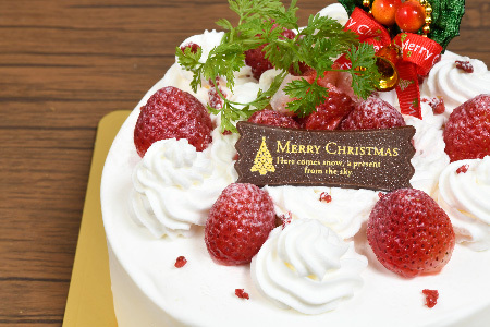 【数量限定】【12月24日にお届け♪】グルテンフリー専門店のつくる「いちごのショートケーキ」5号【クリスマス クリスマスケーキ グルテンフリー 小麦粉不使用 保存料不使用 焼菓子 贈り物 スイーツ デ