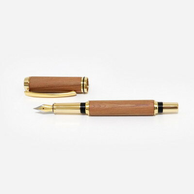 【ふるさと納税】【ハンドメイド】日光杉並木「手作り万年筆」:銘『長命四百年』【1568938】