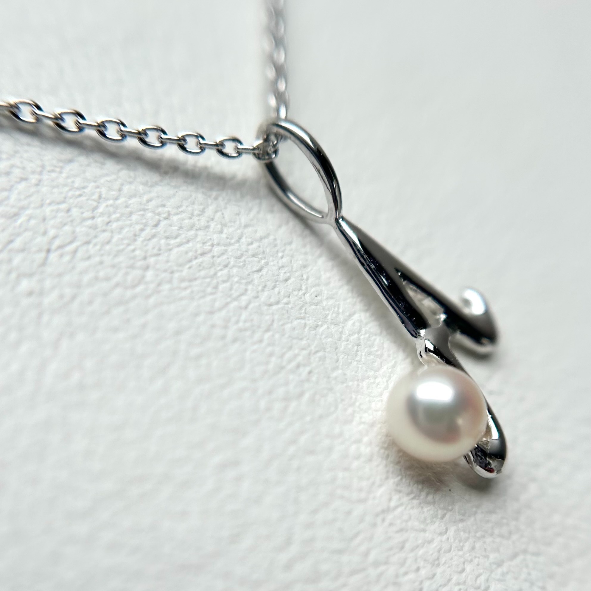 真珠 ネックレス アクセサリー ペンダント シルバー カラー パール 3.5ミリ アコヤ真珠 伊勢 志摩 伊勢志摩 冠婚葬祭 結婚式 入学式 卒業式 レディース カジュアル / akoya 空と海のペ