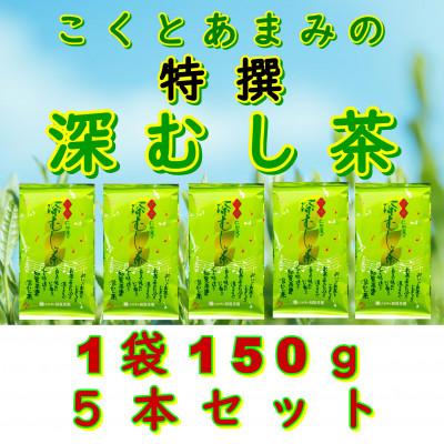 ふるさと納税 南九州市 【自宅用】知覧茶園の特撰深むし茶 150g×5本セット