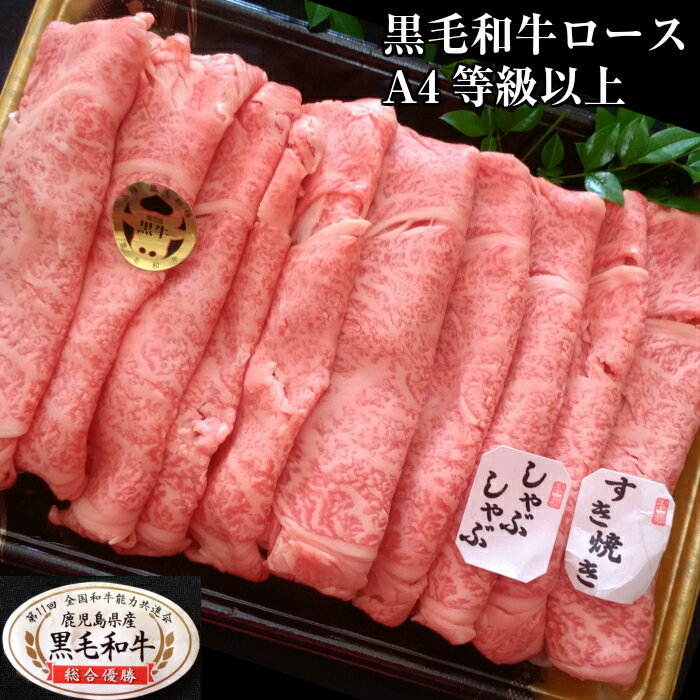 【ふるさと納税】No.2003-1 鹿児島県産 黒毛和牛 肩ロース しゃぶ・すき肉 500g