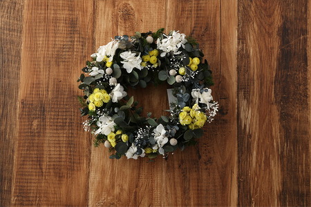 ドライフラワーリース Lサイズ ドライフラワー リース デザインおまかせ フラワーアレンジ インテリア 花 プレゼント ドライフラワー 送料無料《90日以内に出荷予定(土日祝除く)》