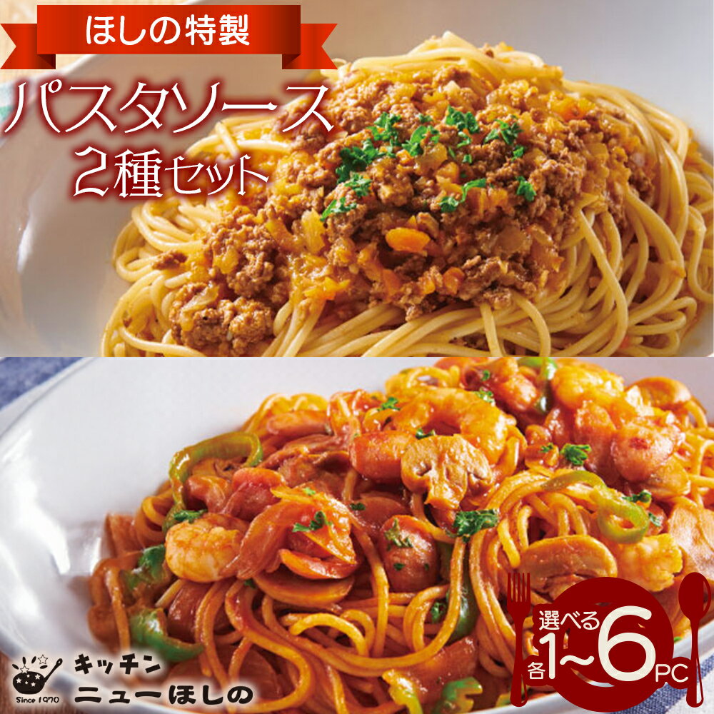 【ふるさと納税】キッチン ニューほしの パスタセット【2種×各1～6パック】