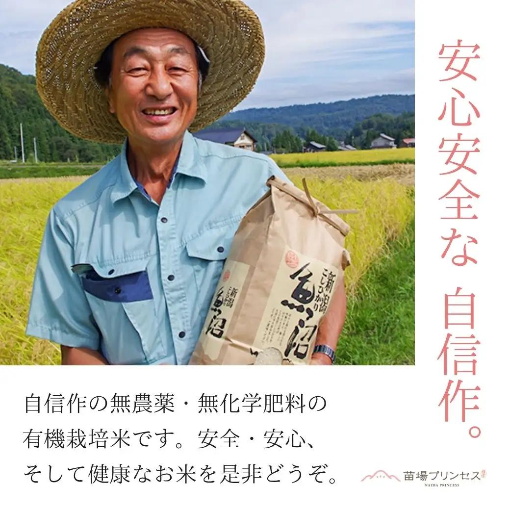【令和8年産先行予約】【6ヶ月定期便】【有機JAS認証米】魚沼コシヒカリ 苗場プリンセス・プレミアム 玄米 10kg(5kg×2袋)×6回 計60kg |津南町 コシヒカリ 定期便