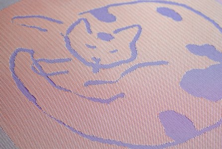 ギュッとしてホッとする小さなザブトン　ひるねのねこシリーズ (まる丸ねこピンク)