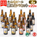 【ふるさと納税】 大山Gビール飲み比べセット（4種・計20本）F 【鳥取県日野町】大山Gビール ビール 地ビール【大山ブランド会】AX 2