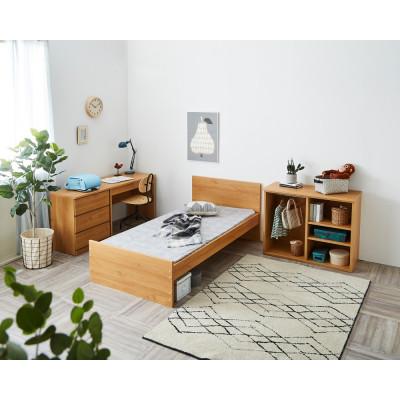 ふるさと納税 大川市 大川家具　システムベッド　マッシュ　ナチュラル(ベッド、デスク、チェスト、シェルフ) |  | 01