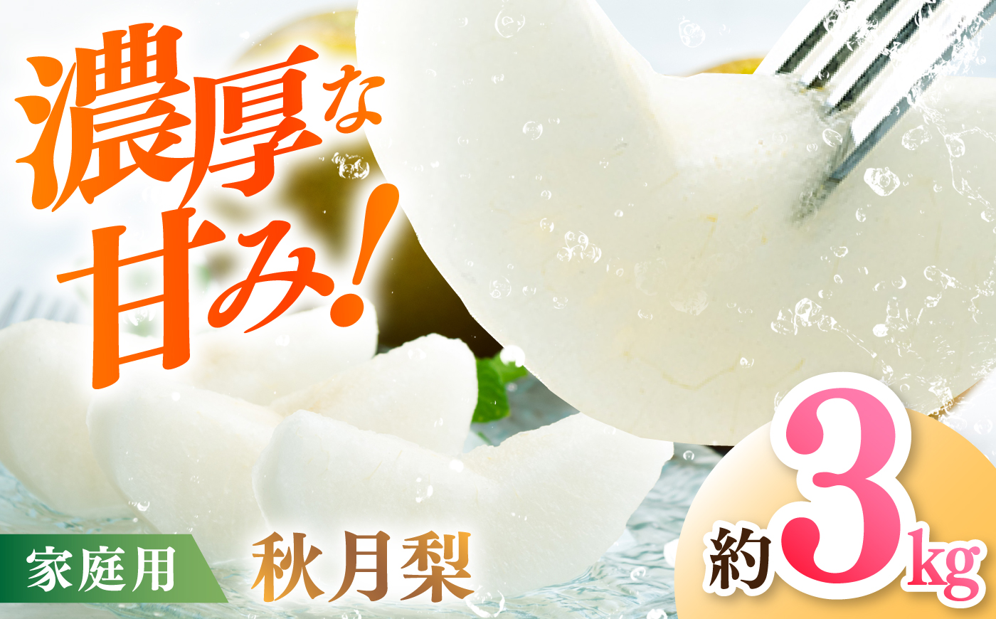 【先行予約】 秋月梨 約3kg 家庭用 〈2026年9月上旬～9月中旬頃発送〉 / 梨 なし ナシ  果物 フルーツ デザート 秋 甘い ジューシー 【川渕果樹園】 [ATHX013]