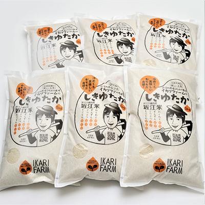ふるさと納税 近江八幡市 【2ヵ月毎定期便】しきゆたか　白米　5kg　【環境こだわり農産物認定の近江米】全6回 |  | 01