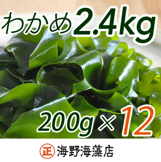 【ふるさと納税】しゃきしゃき湯通し塩蔵わかめ たっぷり2.4kg 国産 三陸産 湯通し不要 大洗【共通返礼品/大洗町】【ワカメ 免疫力 腸内細菌 ミネラル 海藻 味噌汁 スープ】（HC-8）