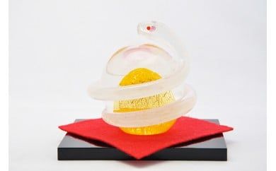 開運白蛇 黄【粋工房 】_HA1622