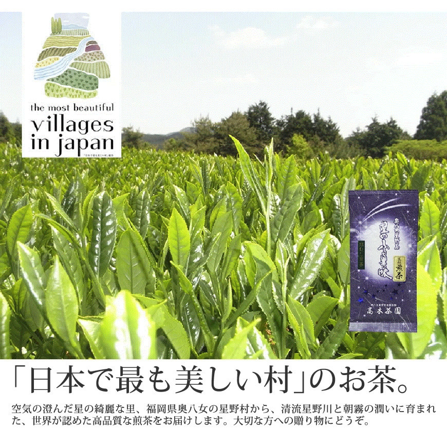 
【6ヶ月定期便】【八女茶】奥八女星野村 深蒸し高級煎茶 (深蒸し茶) 100g×1袋
