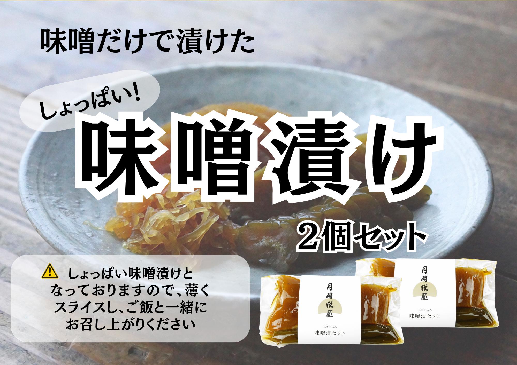 
            月岡糀屋 完全自家製味噌だけで漬けたしょっぱい味噌漬け 200g×2個 甘くない味噌漬け 漬物 ご飯のお供 国産大豆 国産塩 自家製米糀 こうじ 味噌 みそ ミソ 味噌汁 非加熱熟成 辛口味噌 田舎味噌 3B07009
          