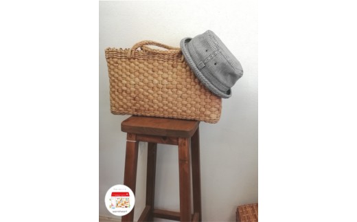 AO031【warmheart】ヒッコリーデニムのポークパイハット/帽子(56.5cm)