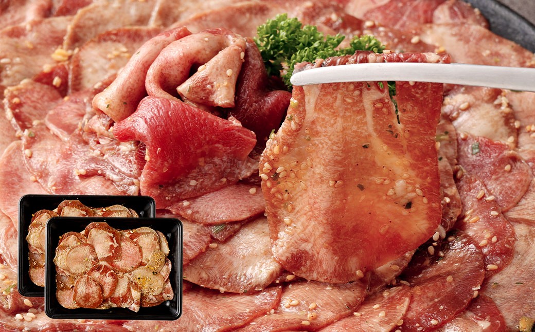 
            牛タン切落し （和風あごだし醤油味） 300g×2 計600g 牛タン タン 牛肉 お肉 
          