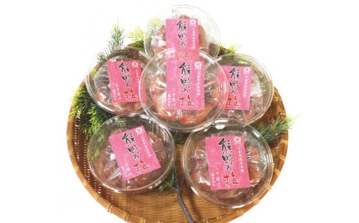 梅干し 熊野乃梅 「しそ漬け」 小分け 6パックセット 180g×6