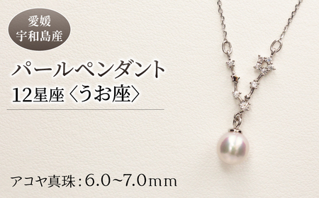 パール ペンダント 12星座 6.0-7.0mm 土居真珠 うお座 星座 真珠 アクセサリー ネックレス パールネックレス アコヤ真珠 本真珠 ファッション カジュアル 冠婚葬祭 慶事 結婚式 卒業式 入学式 お祝い ギフト 贈り物 特産品 国産 愛媛 宇和島 A058-012012