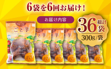 【全6回定期便】ごと焼きごと芋 (安納芋) 300g×6袋 サツマイモ おやつ 小分け さつまいも 芋 五島市/ごと[PBY035]