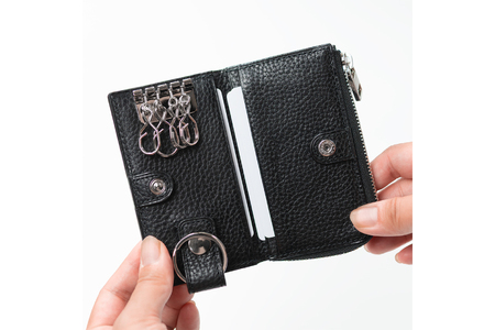 SOMES GL-03 キー＆コインケース ブラック [ソメスサドル 北海道 砂川市 12260874] 