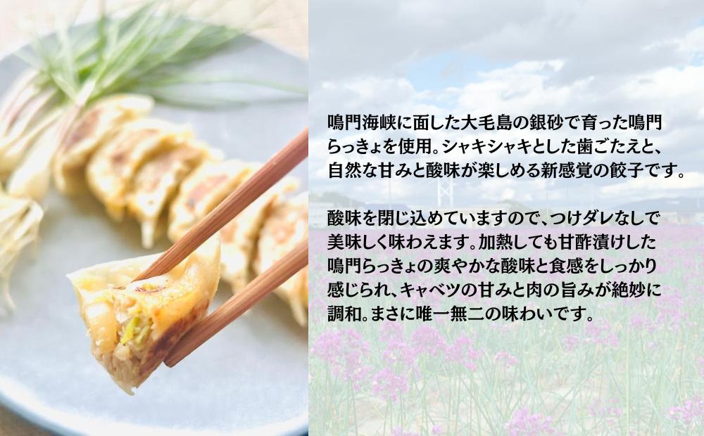 鳴門らっきょ餃子（10個入箱）×3箱セット　鳴門　らっきょう　鳴門らっきょ　惣菜　冷凍　餃子　餃子　餃子　