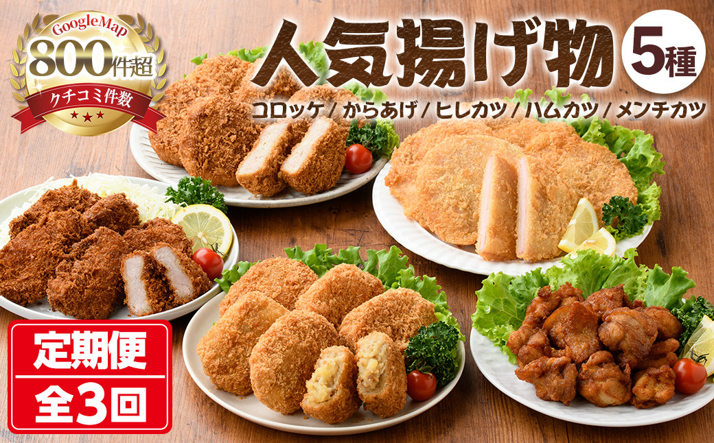 
人気揚げ物詰め合わせ定期便(全3回)【m30-10】【森のクロケッタ】
